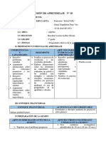 Sesión de Aprendizaje - Algebra