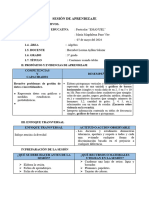 SESIÓN DE APRENDIZAJE - ALGEBRA (Graficos de Barras)