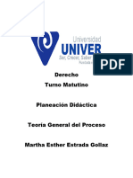 Teoría General Del Proceso Planeacion Didactica