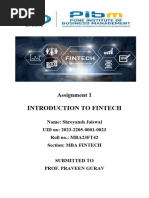 Assignment1 Introduction To Fintech