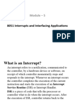 Module - 5: 8051 Interrupts and Interfacing Applications