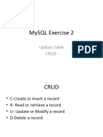 MySql Exercise 2 - Update Records