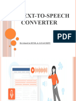 Text To Speech