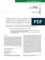 Cuidado Del Nin o en Posoperatorio de Cirugia Cardiovascular Elaboracion de Una Guia de Practica Clinica Basada en La Evidencia