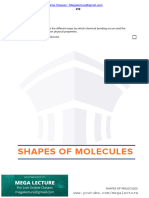 5 Shapes of Molecules Notes