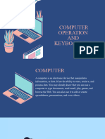 Computer Operation and Keyboarding