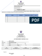 Attendance Sheet