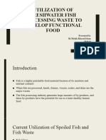 Utilization of Freshwater Fish Processing Waste To Develop