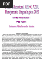 Planejamento - Anual 2020 English