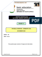 Physical Science Grade 12 Nov 2020 P2 and Memo