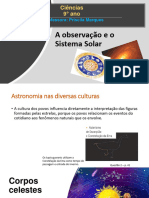 9º Ano - A Observação e o Sistema Solar - Cap.3