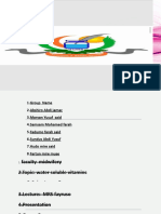 Assignment of Water Soluble Vitamins