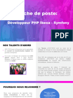 Fiche de Poste Développeur PHP Ibexa Symfony