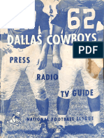 Cowboys, 1962 Media Guide (Dallas)