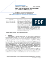 Application of Fuzzy Logic in Motorcycle Security Systems Based On Internet of Things (IoT)