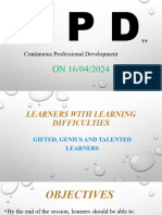 Learners With Learning Difficulties