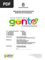 Análisis Del Sector Educativo Municipio de Fusagasugá