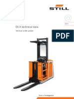 EK-X Technical Data.: Vertical Order Picker