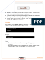 Variable in Python