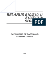 Belarus 512, 512.2, 520, 522 Spare Parts Catalog