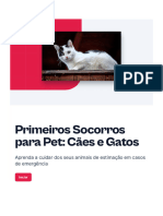 Primeiros Socorros para Pet Caes e Gatos