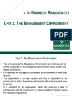 5-9-22 IBM - UNIT 3 The Management Environment PDF