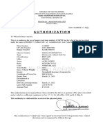 LTO Authorization Imp. Plate