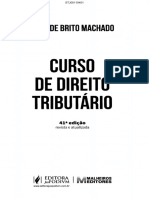 Curso de Direito Tributário - 41 Ed - Hugo de Brito Machado