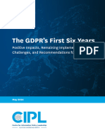 CIPL - The GDPR's First Six Years