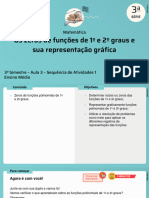 Os Zeros de Funções de 1 E2 Graus e Sua Representação Gráfica