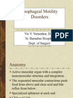 Esophageal Motility Disorders