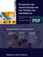 Proyecto de Aprendizaje de Las Tablas de Multiplicar