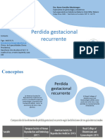 Perdida Gestacional Recurrente 2024