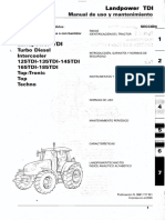 Landini 125TDI - 135TDI - 145TDI - 165TDI - 185TDI Operation and Maintenance Manual