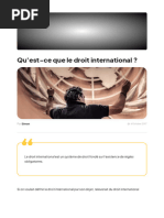 Définitions Et Caractères Du Droit International