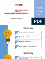 Derivada. Interp. Geométrica y Física. D.Funciones Trascedentales (2024-I