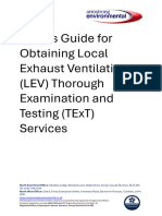 Buyers Guide For Obtaining Local Exhaust Ventilation (Lev) Thorough Examination and Testing (Text) Services