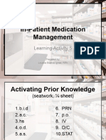 HOSPI In-Patient Medication