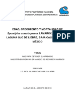 EDAD, CRECIMIENTO Y MORTALIDAD DE Spondylus Tesis