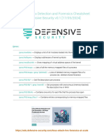 Advanced Linux Detection and Forensics Cheatsheet by Defensive Security