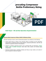 Reciprocating Compressor Volume Bottle Preliminary Sizing