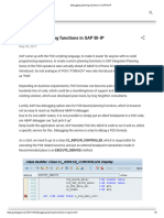 Debugging Planning Functions in SAP BI-IP