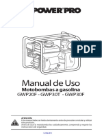 PR1065 Manual Motobomba Gasolina 13HP