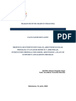 2022 - TFG - Propuesta de Intervención para El Absentismo Escolar. Programa Un Lugar de Disfrute y Aprendizaje