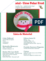 Ale Cita - Natal - Urso Polar Fred - Bastidor (Gratuita)