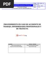 Procedimiento en Caso de Accidente de Trabajo y Enfermedades Profesionales