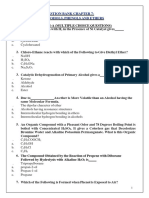 ALCOHOLS, PHENOLS & ETHERS Ques