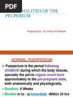 Abnormal Peuperium