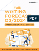 (Bản Chính Thức) Bộ Đề Dự Đoán IELTS Writing Forecast Q2-2024