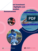 Sport Invest Program 2023-24 Booklet